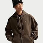 Nike Solo Swoosh Men's Full-Zip Fleece Hoodie. Nike.com